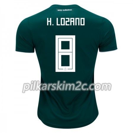 Koszulka Meksyk H.Lozano 8 Główna Mistrzostwa Świata 2018 - Koszulki Piłkarskie